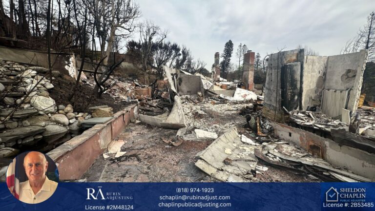 Wildfire Insurance Claims - Public Adjusting - Sheldon Chaplin - Public Adjuster - Woodland Hills, CA (3)