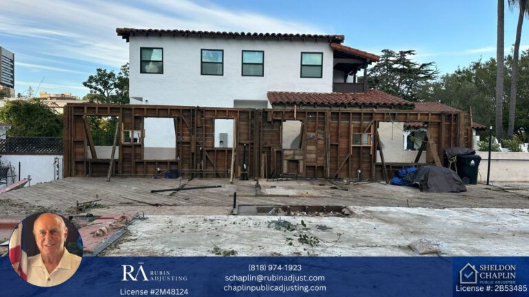 Fire Damage Insurance Claim - Public Adjusting - Sheldon Chaplin - Public Adjuster - Woodland Hills, CA (5)